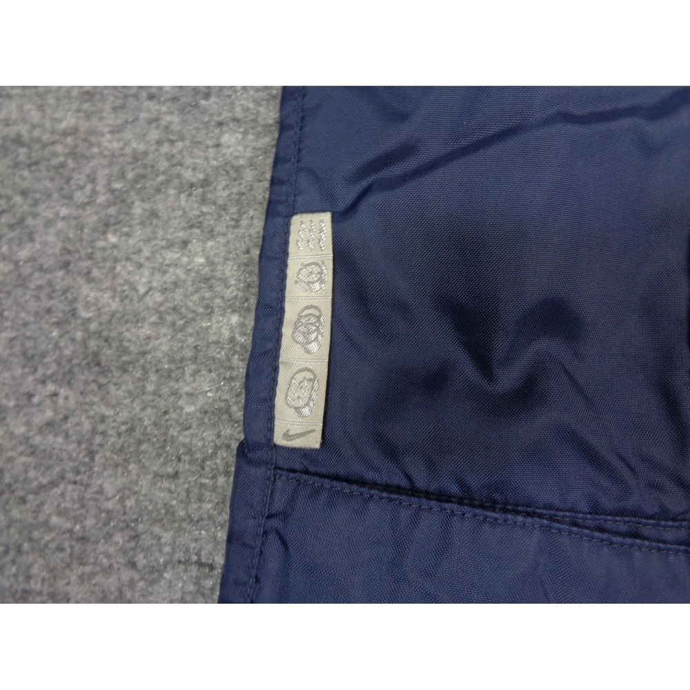 Vtg Nike Track Windbreaker Pants Mens L Blue Cargo Baggy Wide Leg Zip Lined Y2K - Picture 3 of 16